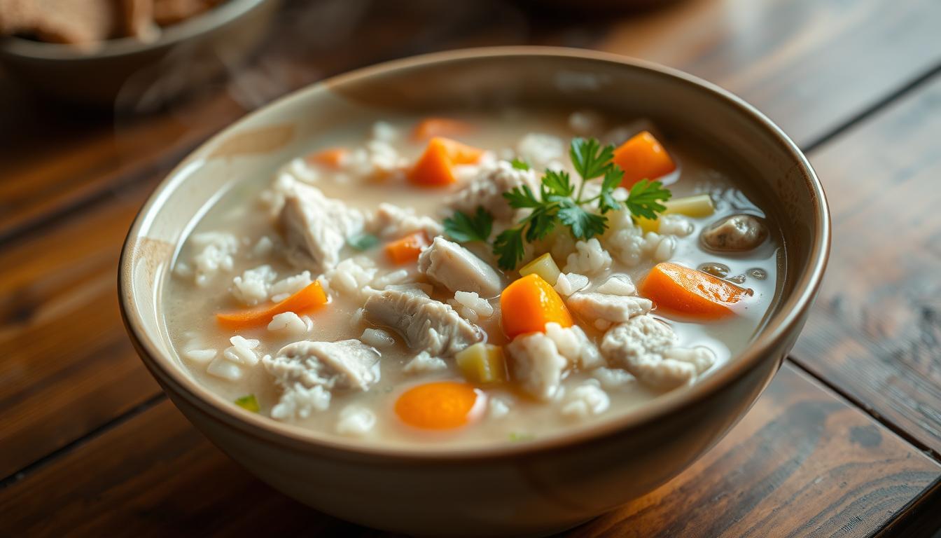 Chiken and rice soup