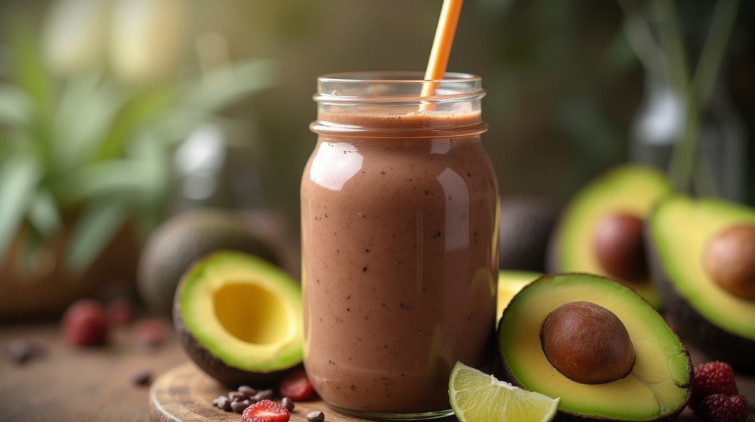  Creamy Chocolate Avocado Smoothie 