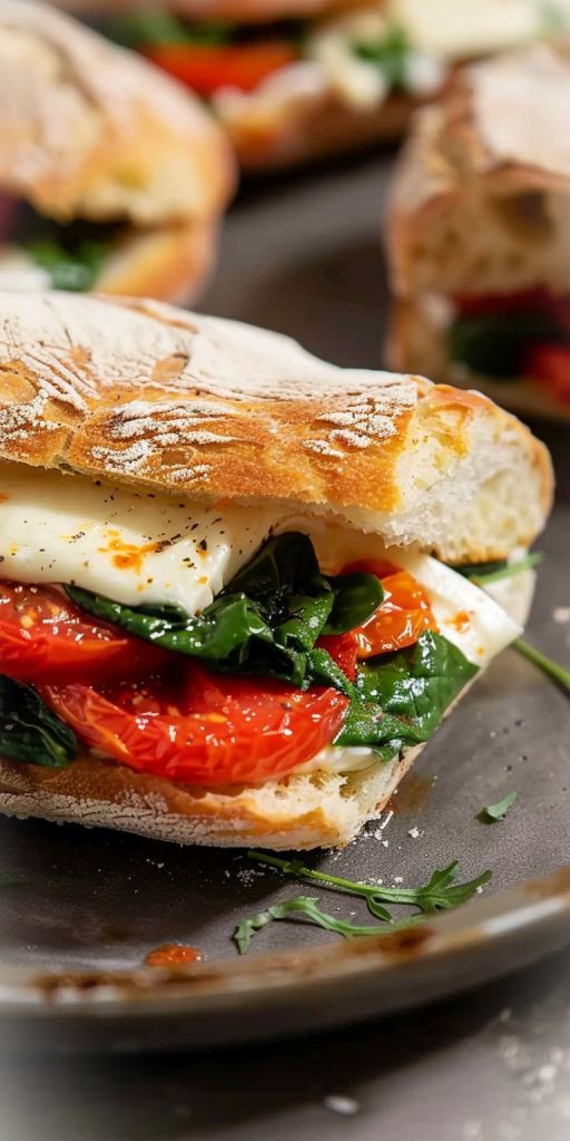 Fresh Mozzarella Cheese Sandwiches