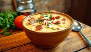 Parmesan Italian Sausage Soup