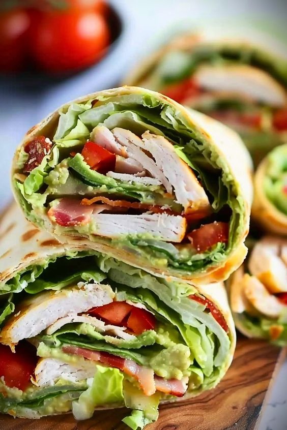 Turkey Guacamole Wrap