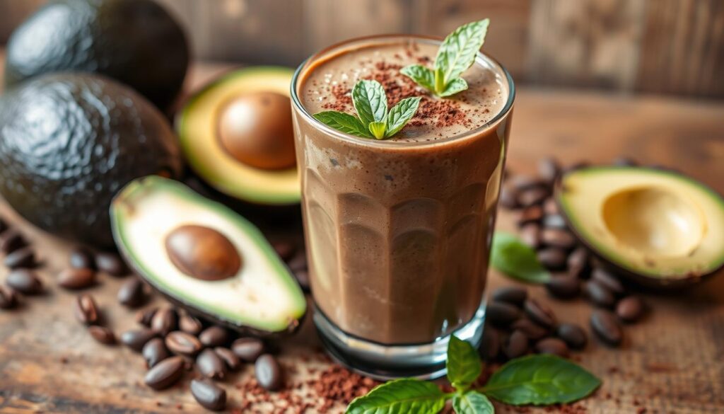 chocolate avocado smoothie