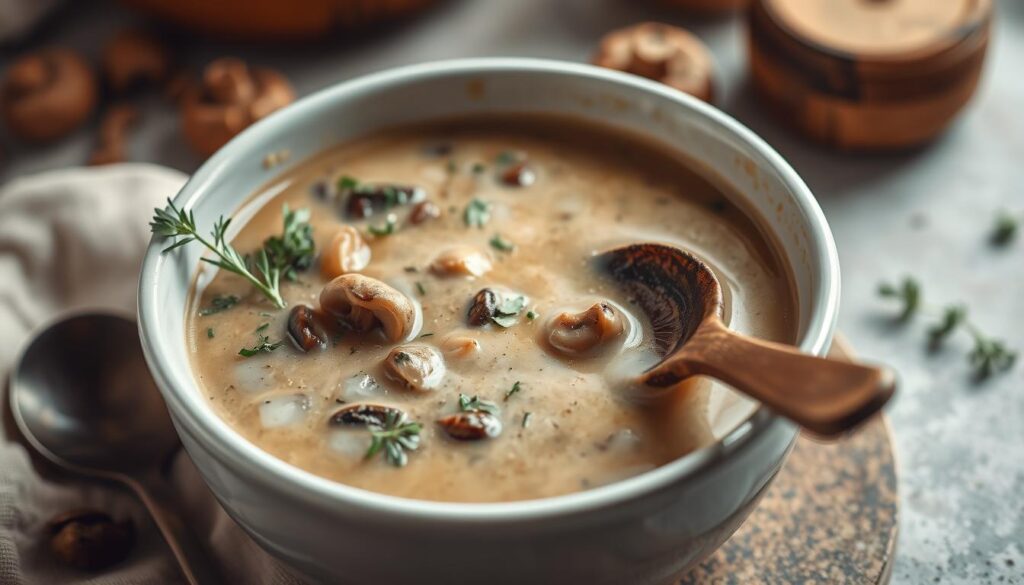 creamy mushroom soup