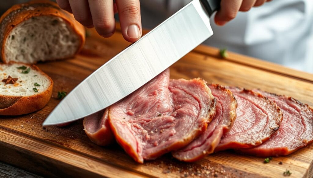 pastrami slicing