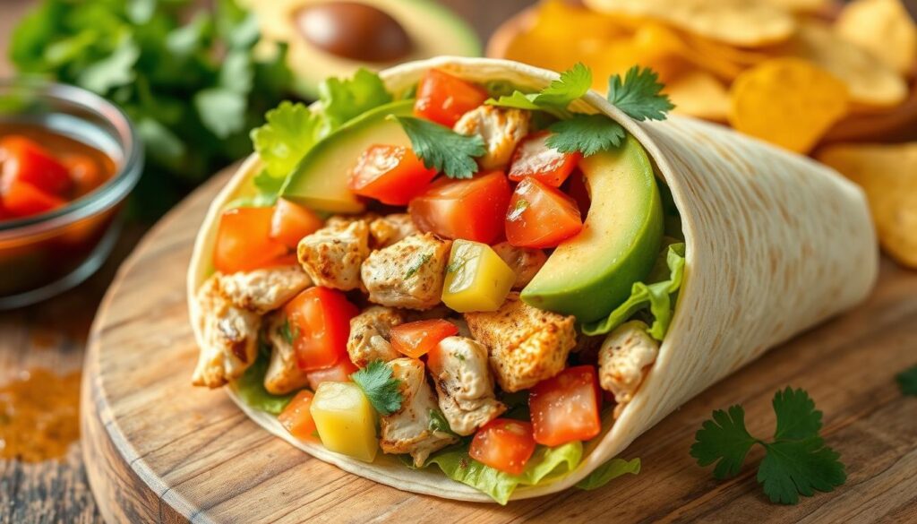 southwest chicken wrap