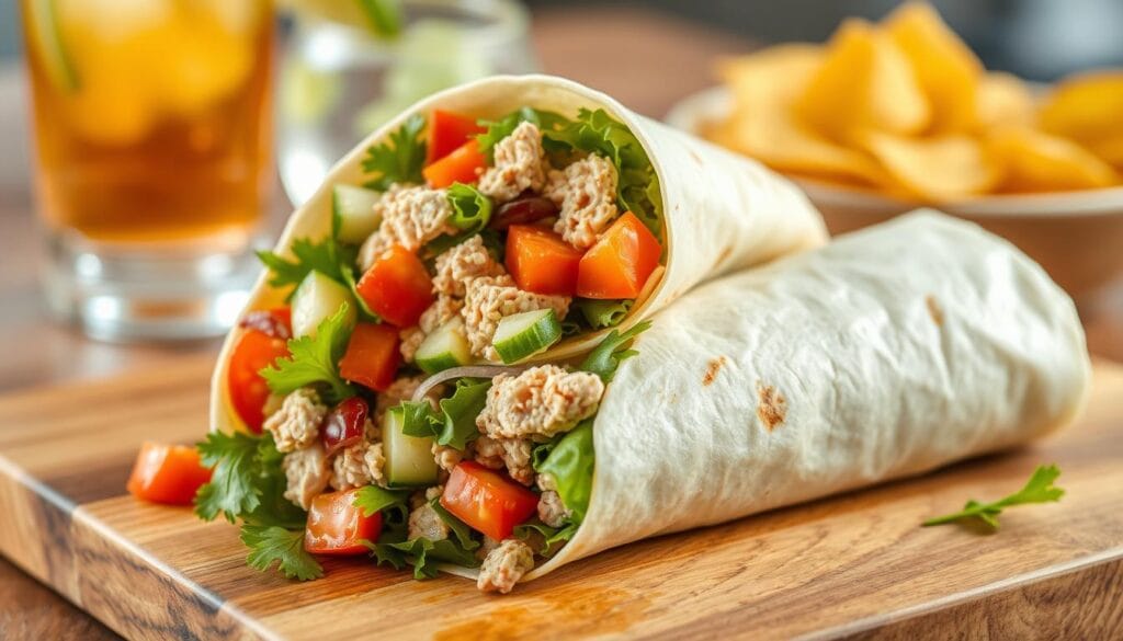 tuna salad wrap