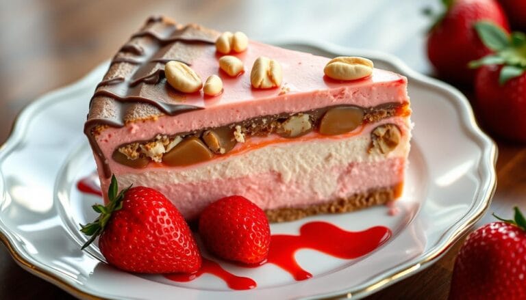 Snickers Strawberry Cheesecake