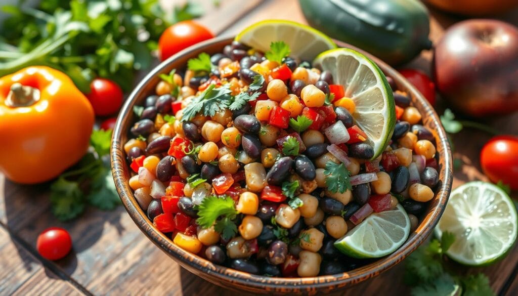 dense bean salad