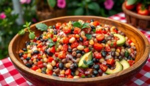 dense bean salad recipe