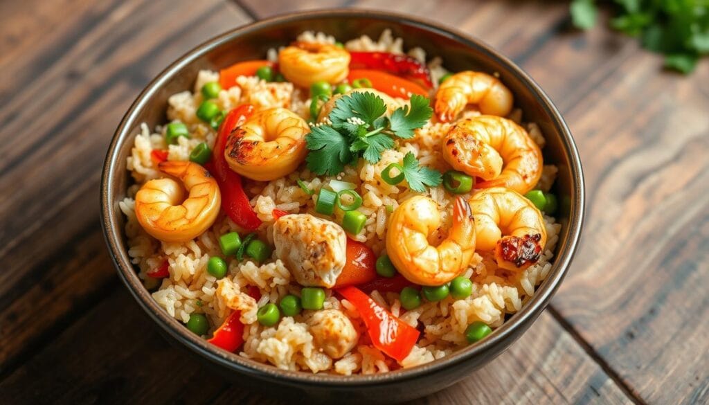 Chicken and Shrimp Fried Rice