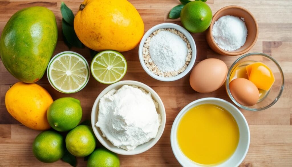 Mango Key Lime Cheesecake Ingredients