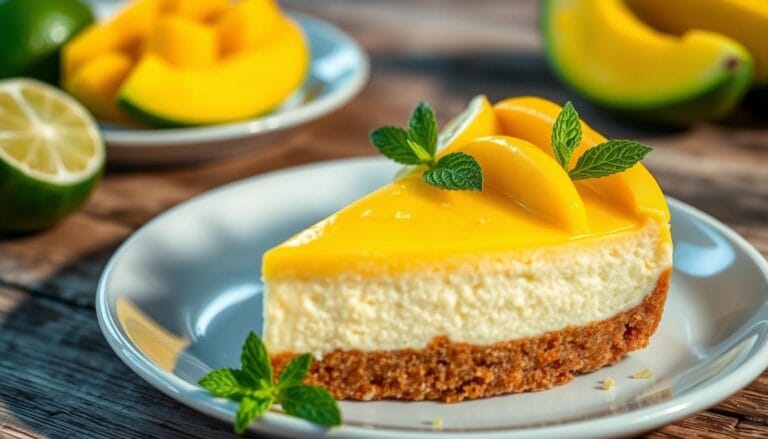 Mango Key Lime cheesecake