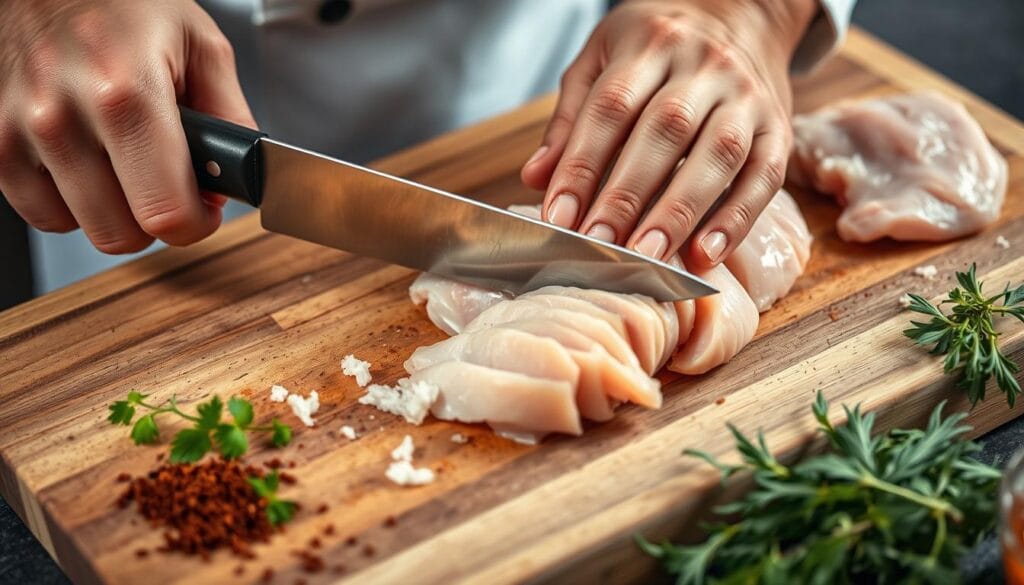 Properly Slicing Chicken Breasts