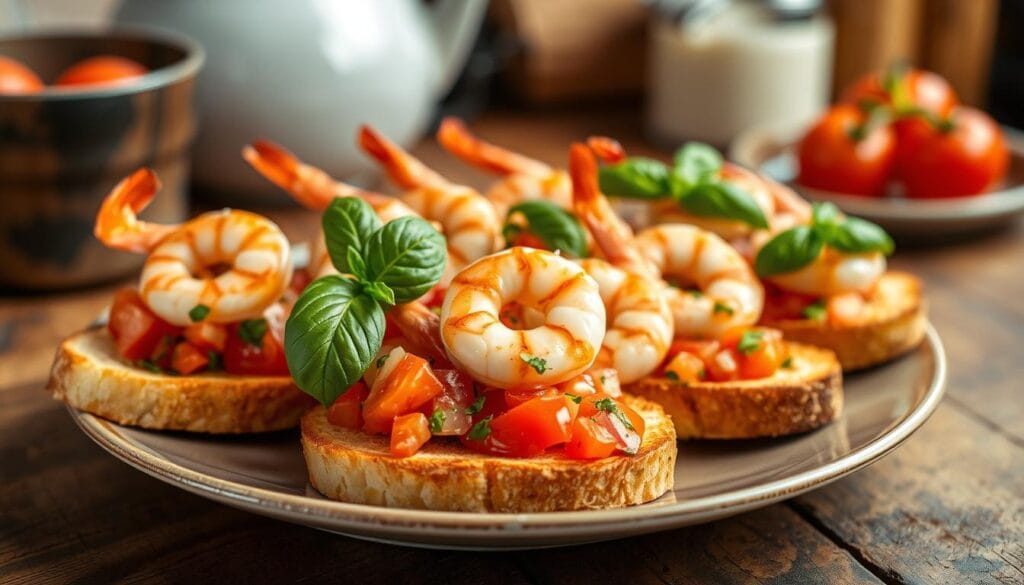 shrimp bruschetta