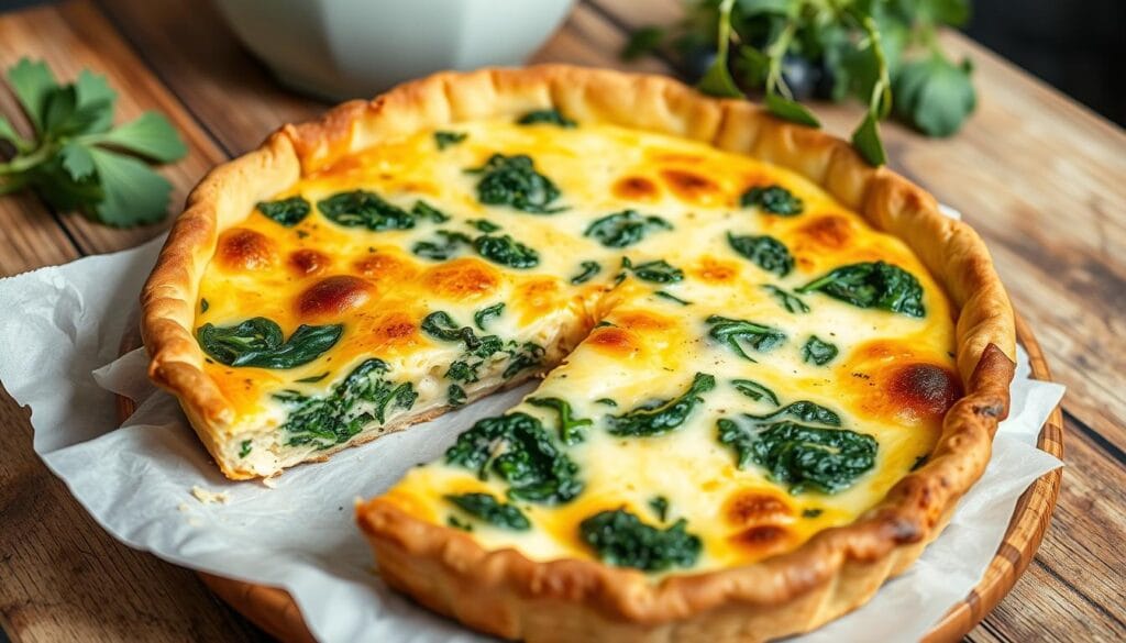 Creamy Spinach Breakfast Quiche