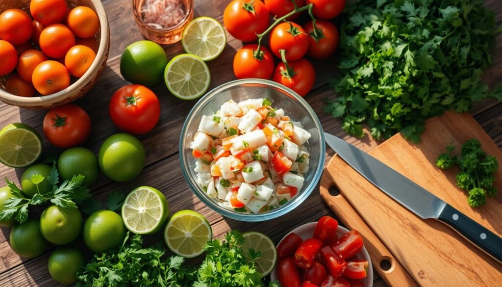 Traditional Ceviche Preparation