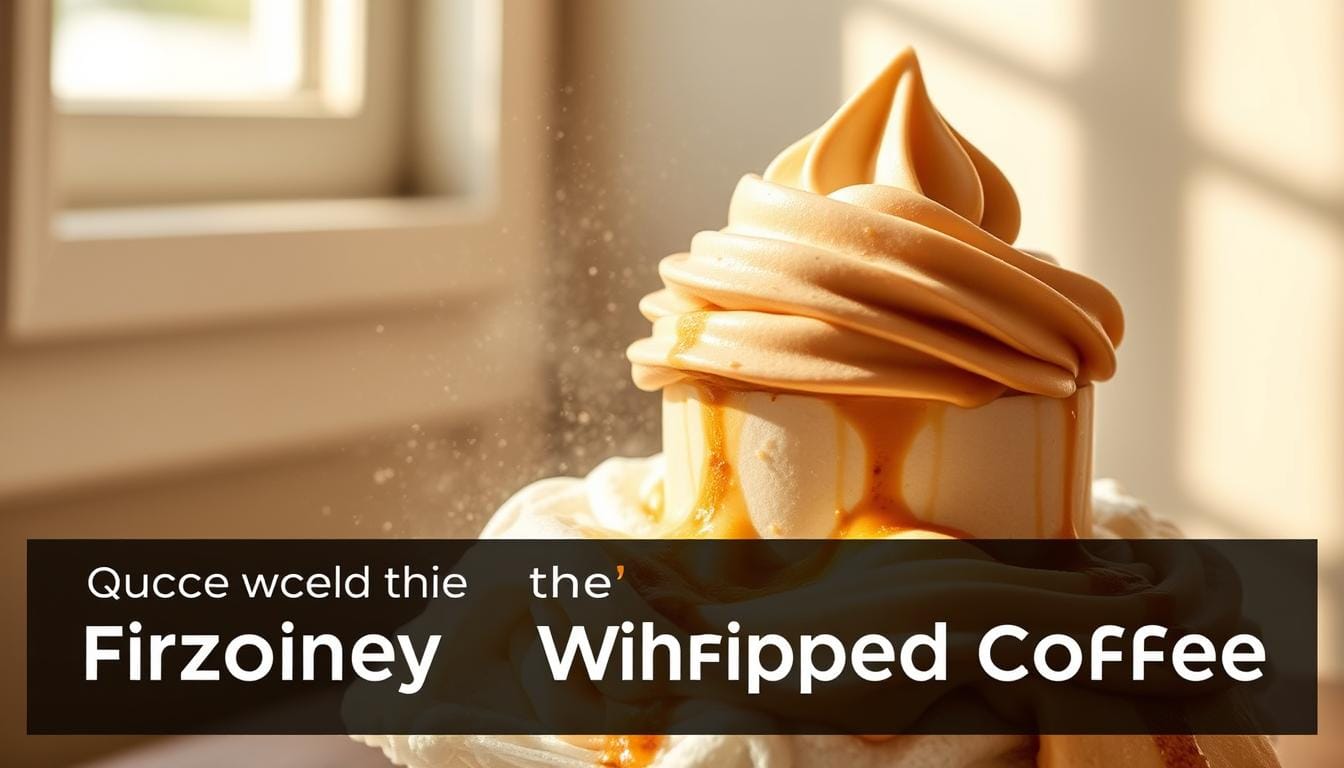 Frozen whipped coffee