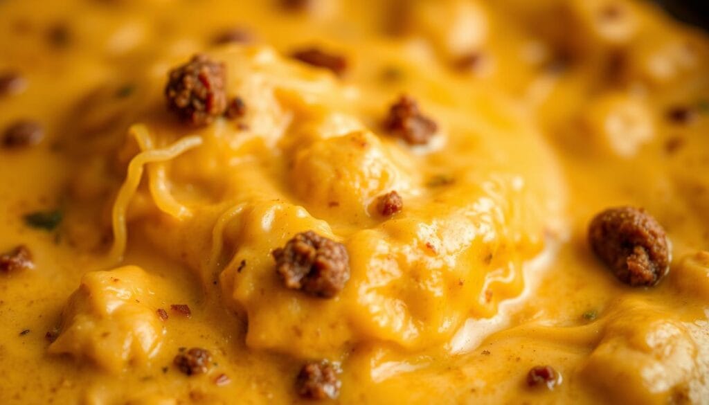 Chorizo Queso Dip Texture Chorizo Queso Dip Texture